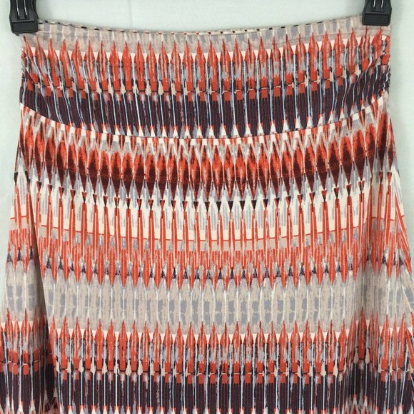 Synthia Rowley Geometric Striped Stretchy Jersey Strapless Rayon Maxi Dress Sz M - Picture 6 of 7
